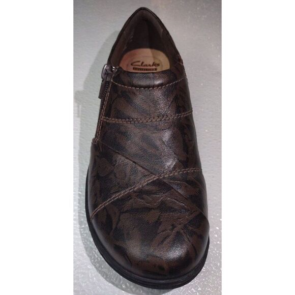 Clarks Women's Cora Brown Leather Comfort Loafers Shoes Size 7 - Picture 12 of 12